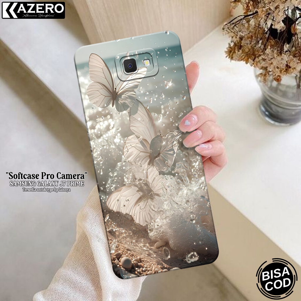 Silikon Samsung Galaxy J7 Prime - Fashion Case Kupu Kupu - Softcase Samsung Galaxy J7 Prime - Case S