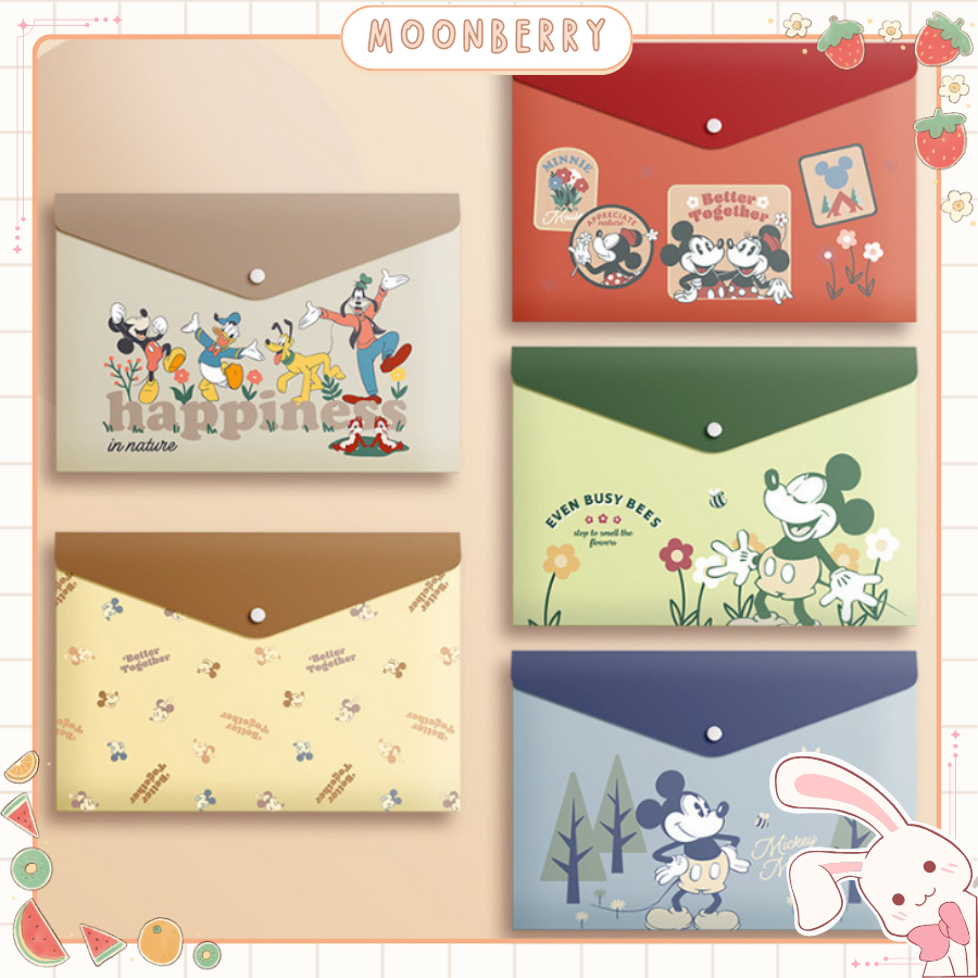 

Map Folio A4 Plastik Motif Kartun Karakter Disney Stitch Mickey Mouse Lucu