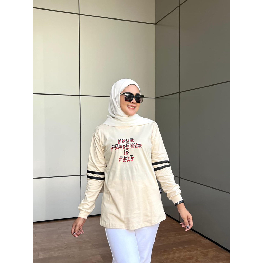 kaos lengan panjang atasan wanita terbaru bahan cotton combad 24s / kaos lengan panjang atasan wanit