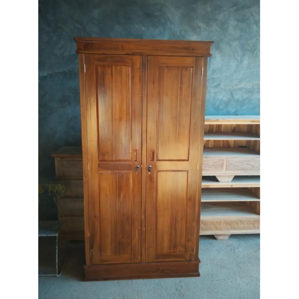 LEMARI PAKAIAN PORTABLE SERBAGUNA LEMARI PAKAIAN JATI LEMARI PAKAIAN