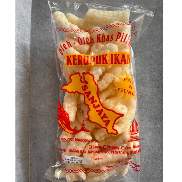 

KERUPUK KEMPLANG IKAN BAMBU / USUS SANJAYA KHAS BANGKA