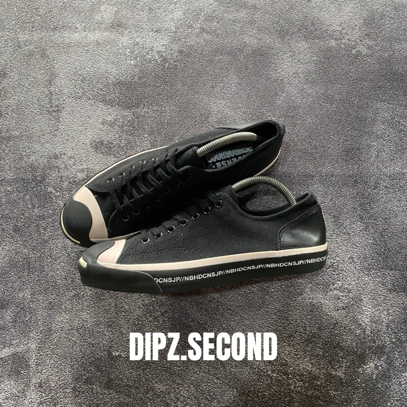 “Neighborhood X Converse Jack Purcell Low ‘Black’” | 42/27 Cm