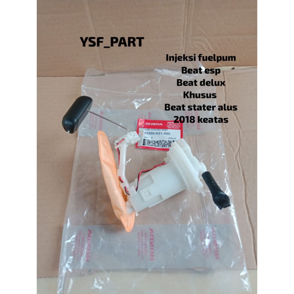 Fuel Pump Assy Beat Esp Beat Pop Beat Fi th 2016-2018 Beat Street Lama Stater Halus K81 ORI
