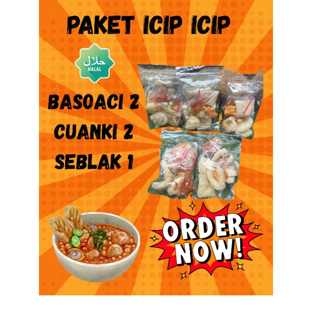 

PAKET iCip iCip BASO ACI 2 SEBLAK 1 CUaNKi 1