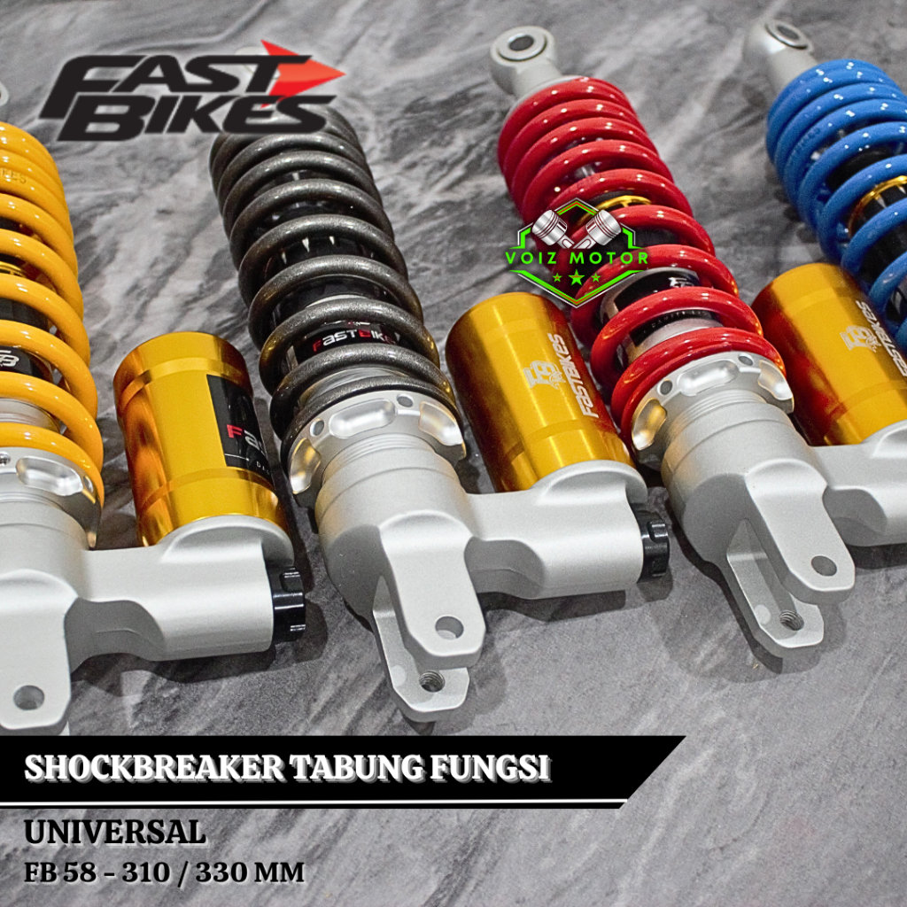 Shockbreaker Tabung Bawah Fastbikes Seri 58 Ukuran 310 330 Mm Click Stelan Tabung Fungsi Shock Tabun