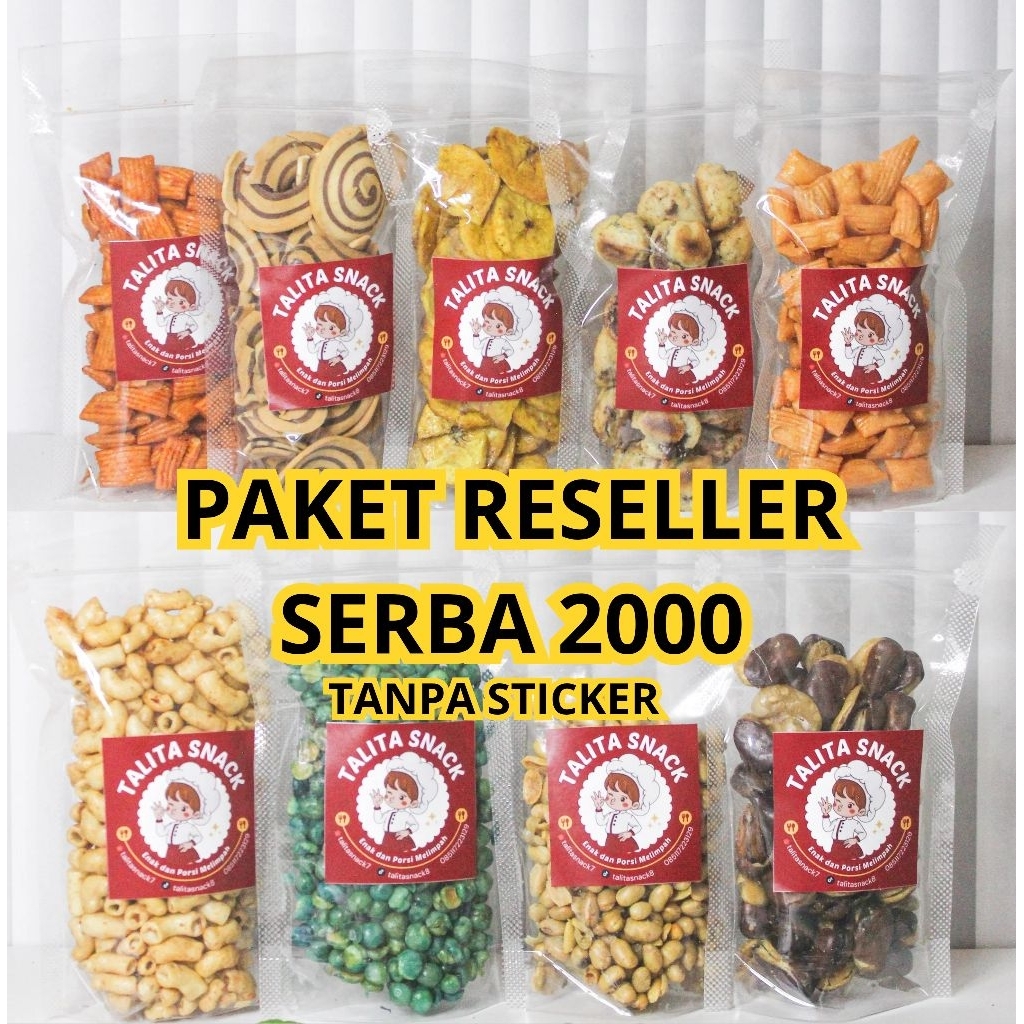 

Aneka snack serba 2.000/jajan timbangan/paket reseller