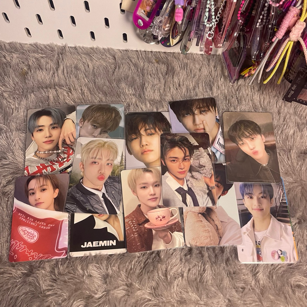 pc photocard nct dream jaemin mark chenle nabon pink christmas istj hot sauce dicon glitch mode