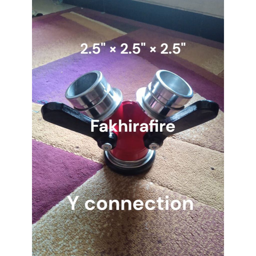 Y Connection Cabang Pemadam 2.5" × 2.5" × 2.5"
