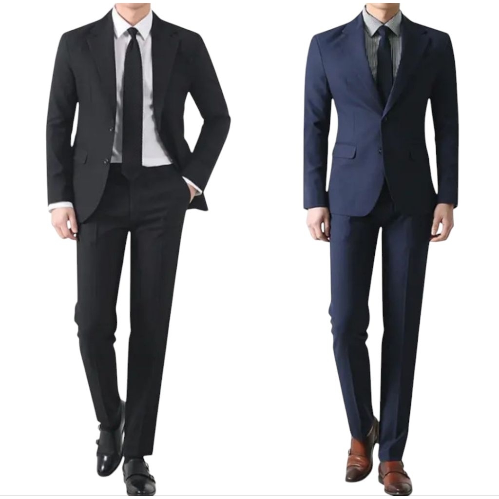 jas pria setelan jas Kantor pria setelan