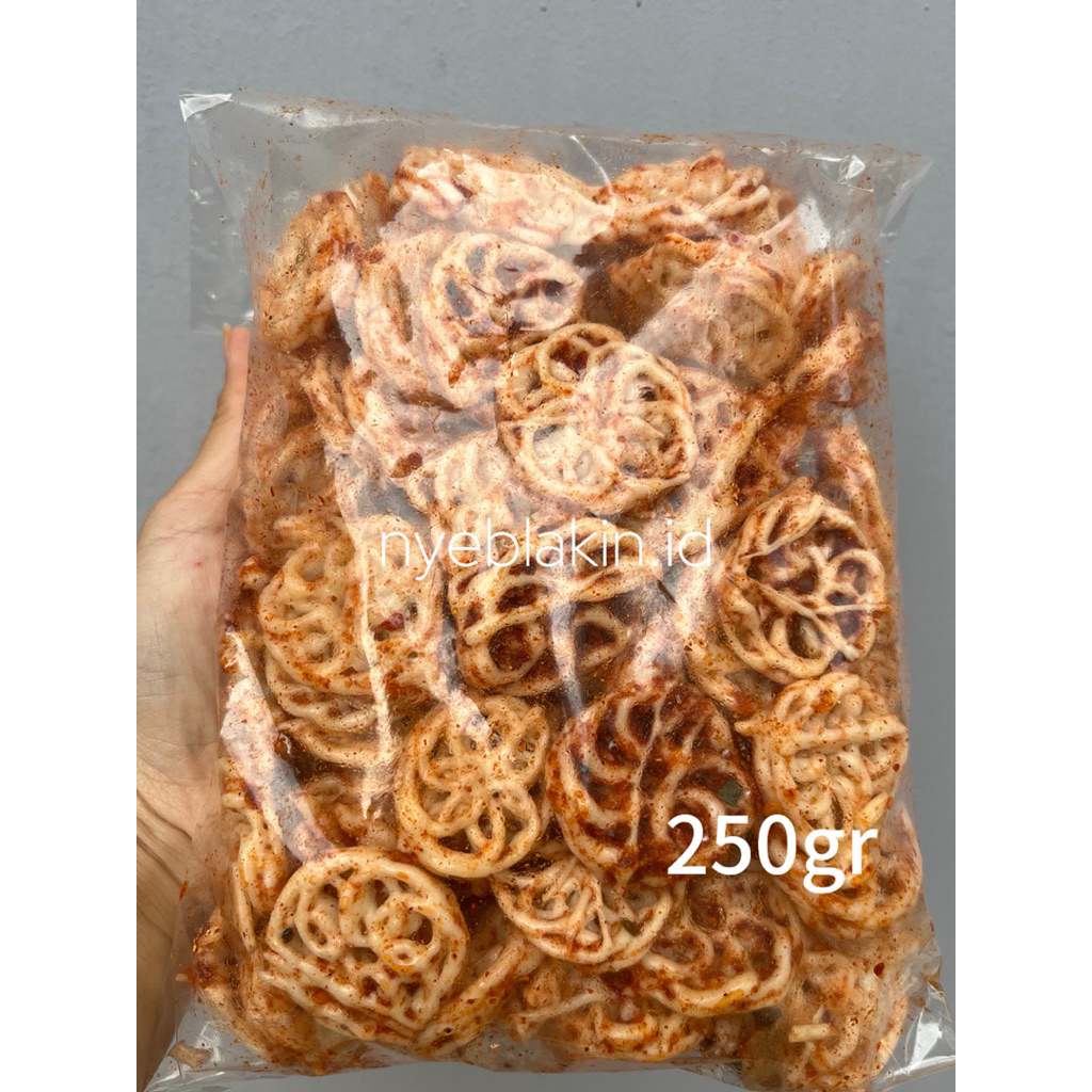 

semilan virall seblak pedo/rafael/seblak kerupuk kering pedas daun jeruk/original daun jeruk 250gr