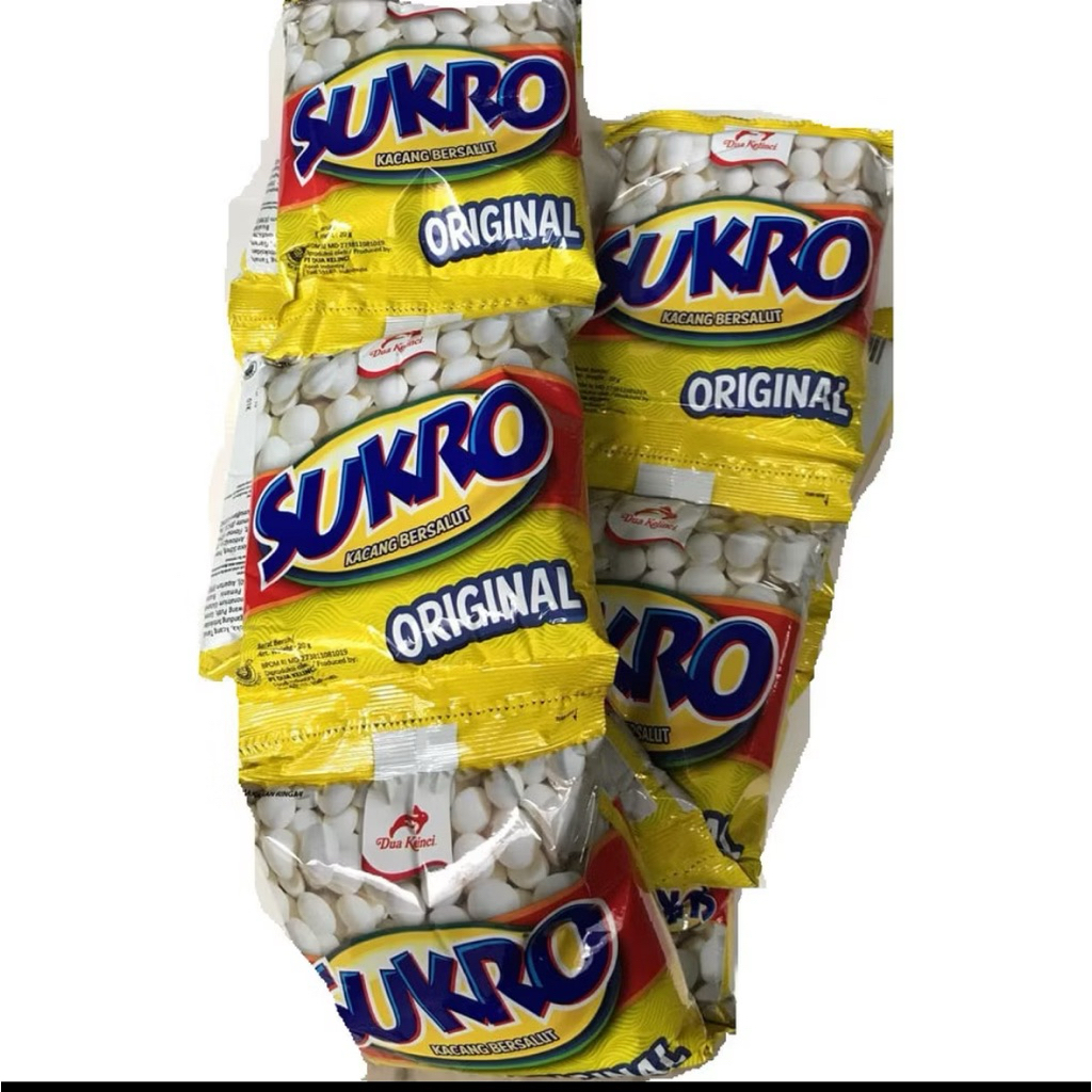 

Sukro Kacang Dua Kelinci Original Snack 20G 1 Renteng Isi 10 Pcs