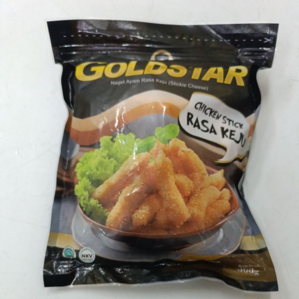 

Goldstar Chicken Stik Rasa Keju 500 gr