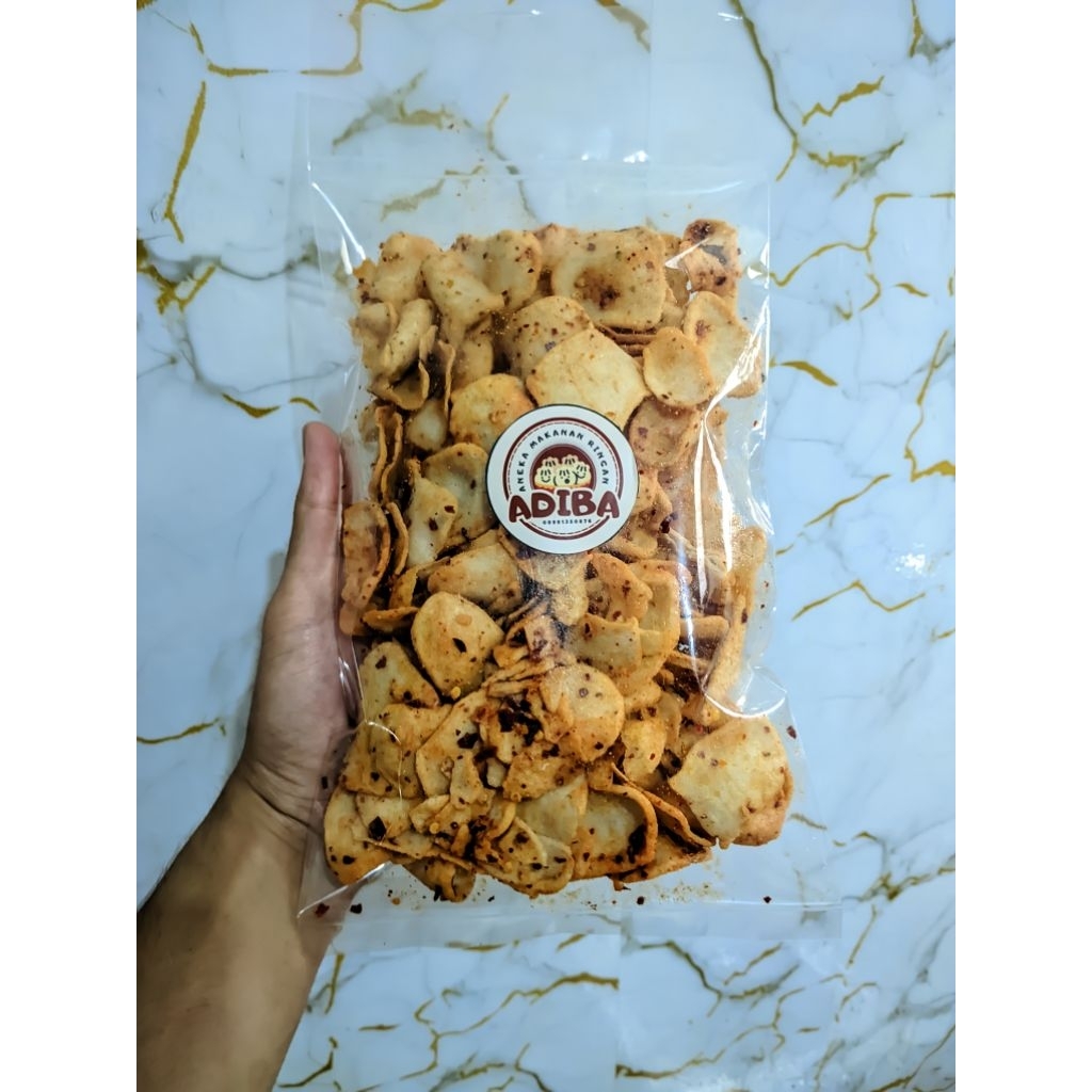 

KERIPIK BASRENG GURIH PEDAS RENYAH!! (250gr)