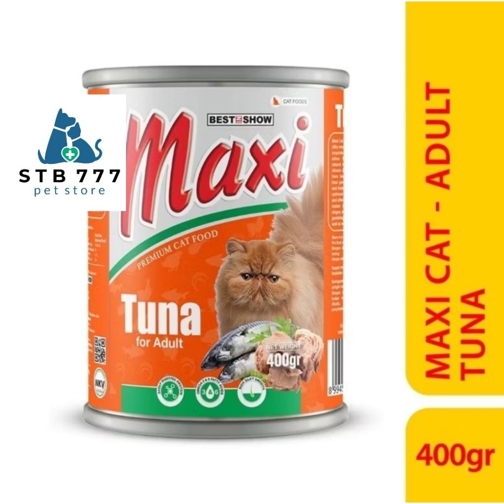

MAXI CAT Tuna Adult 400 GR - Makanan kucing kaleng