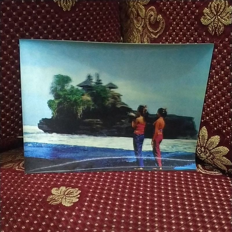 

postcard kartu post kartu ucapan 3D jadul tanah lot bali