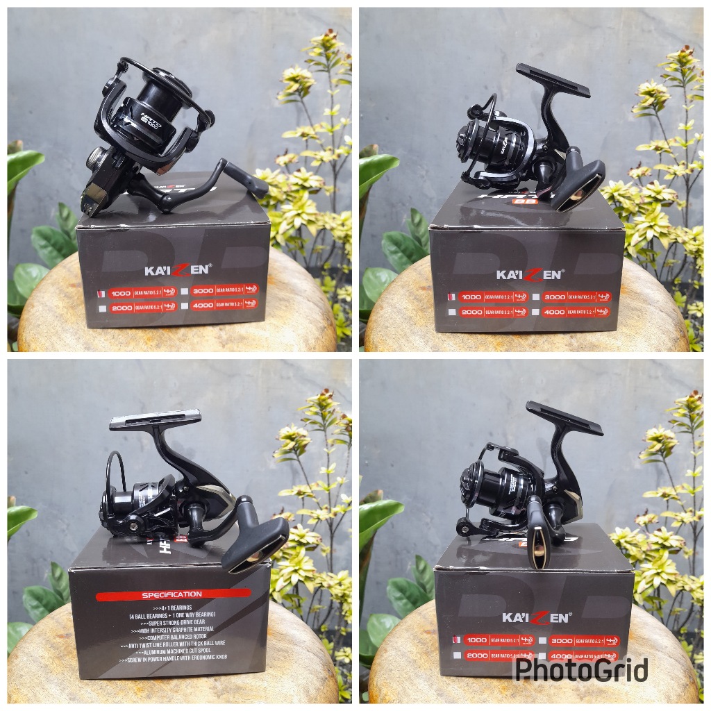 Reel Pancing Kaizen Hato 1000 Power Handle Spinning Ringan dan Kuat
