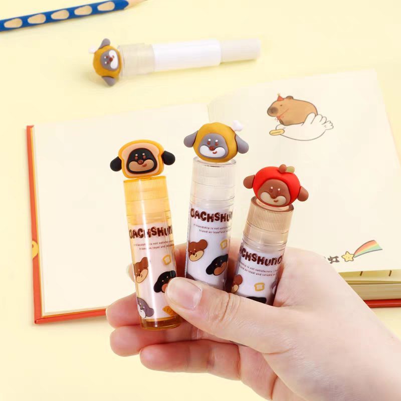 

Penghapus Putar Anjing Dog Dachshund Kapibara Kapibala Lucu ATK Sekolah Stationery Cute Eraser Lipstik Lipstick