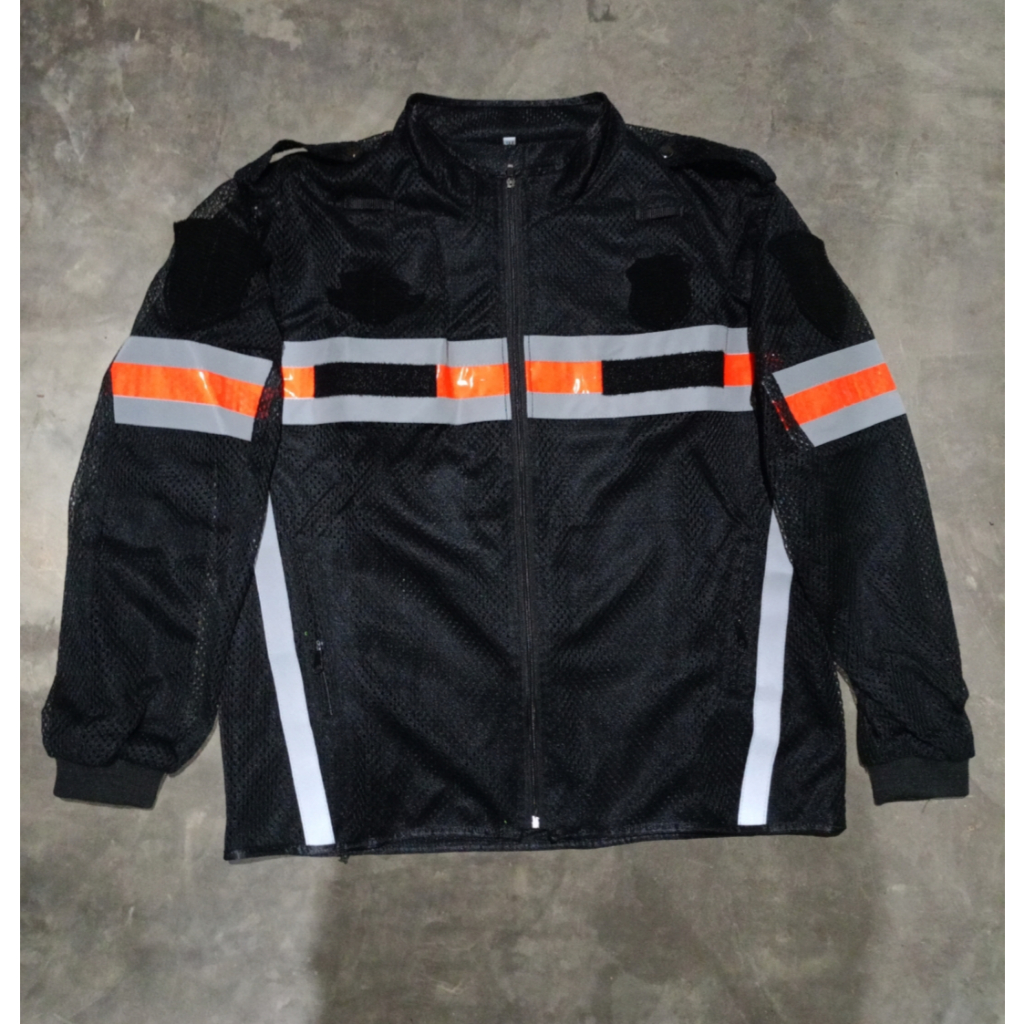 Jaket jala dishub plat orange polos
