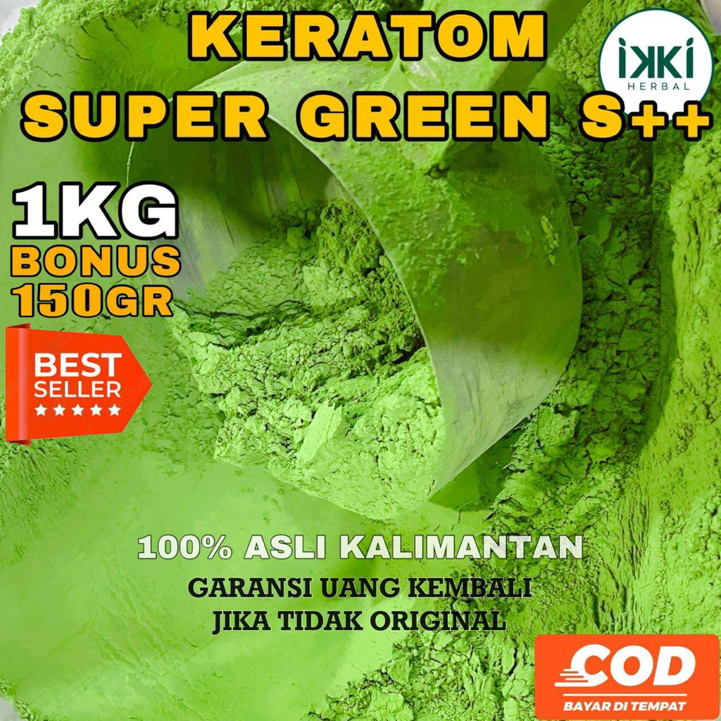 

bubuk hijau daun purlik kraton kalimantan grade S+ original