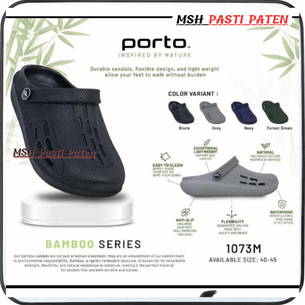 KODE U92X PORTO 173 M SIZE 445 Sandal Baim Pria Dewasa Sendal Kodok Sandal Bapau