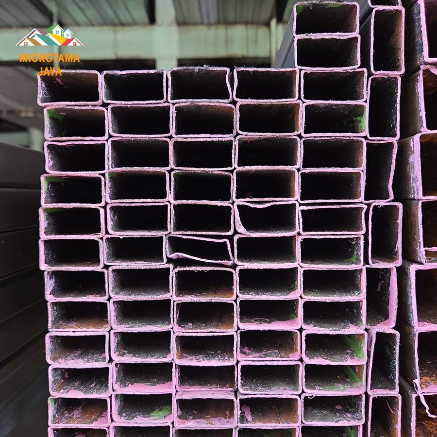 Hollow Hitam 20 x 40 / Holo Besi Kotak