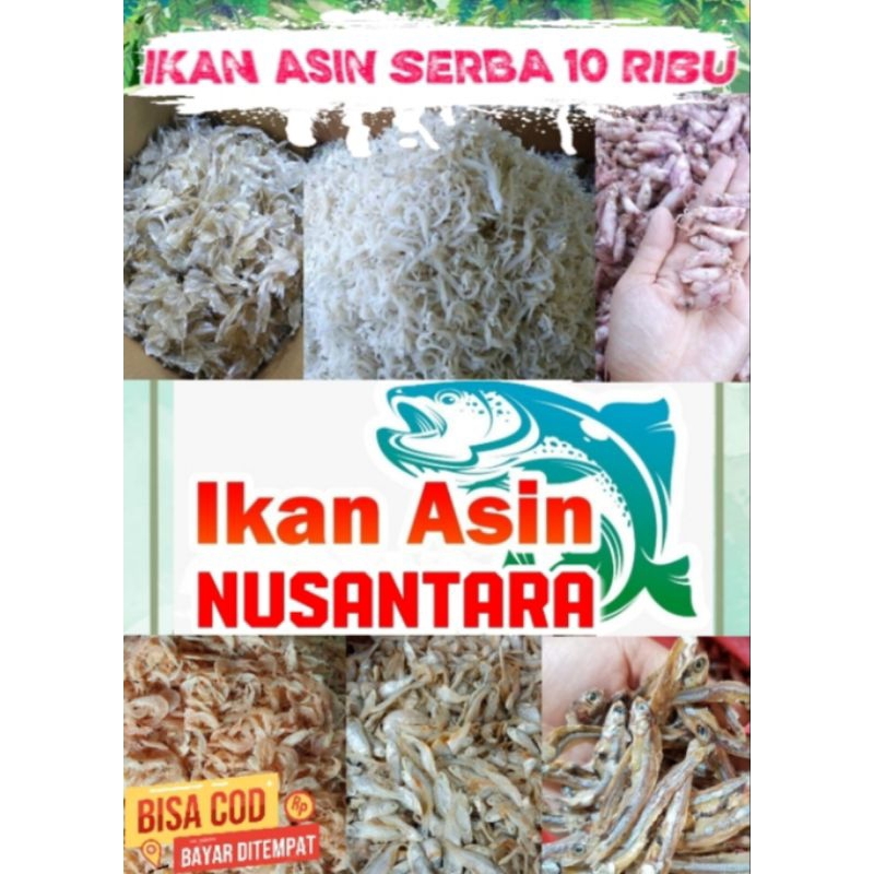 

IKAN ASIN FRESH BERMACAM ANEKA SERBA 10 RIBU MURAH ENAK DAN TERJANGKAU