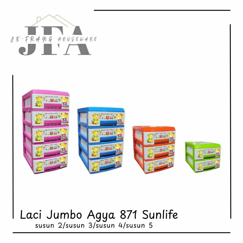 LACI JUMBO SUSUN 2 / SUSUN 3 / SUSUN 4 / SUSUN 5 / MINI CONTAINER AGYA / LACI SERBAGUNA / LACI MEJA 