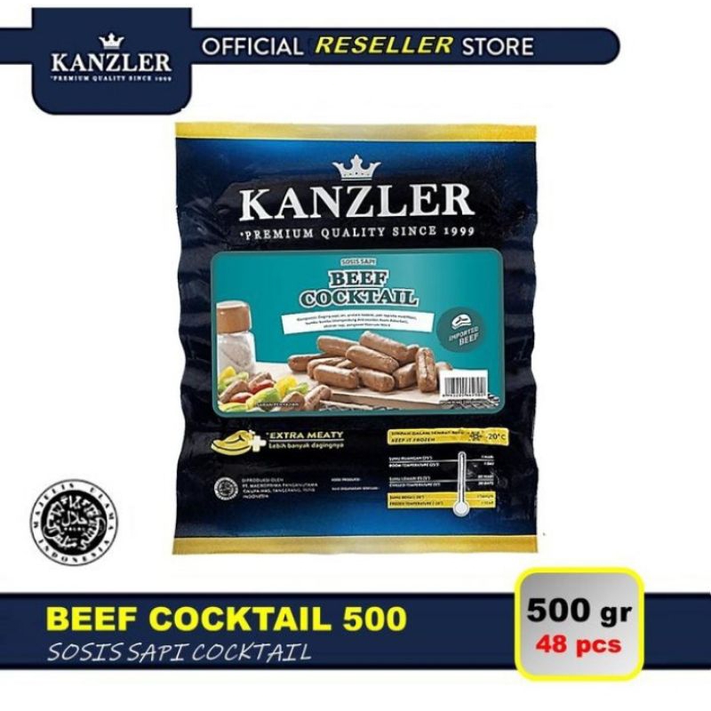 

Kanzler Sosis Sapi Beef Cocktail 500Gr