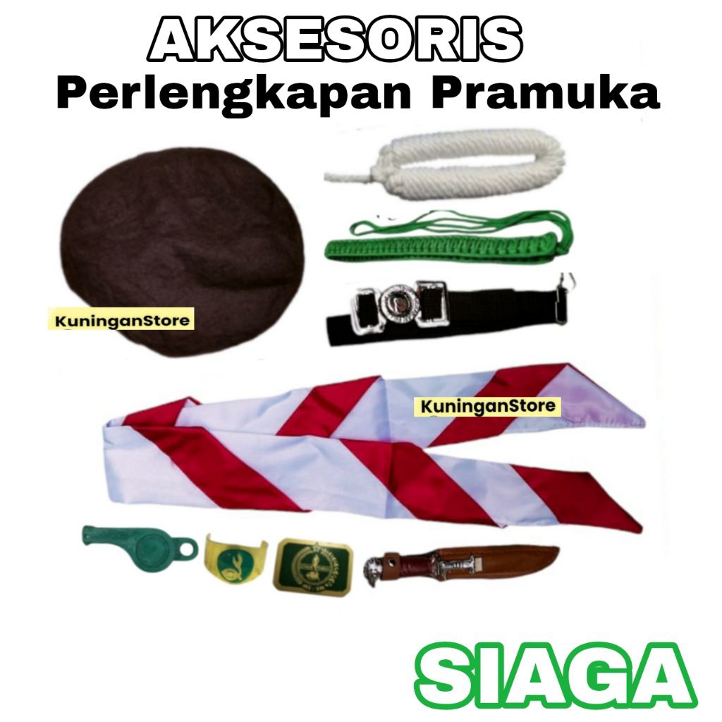 Perlengkapan Pramuka Siaga Laki Laki Atribut Sekolah SD Aksesoris