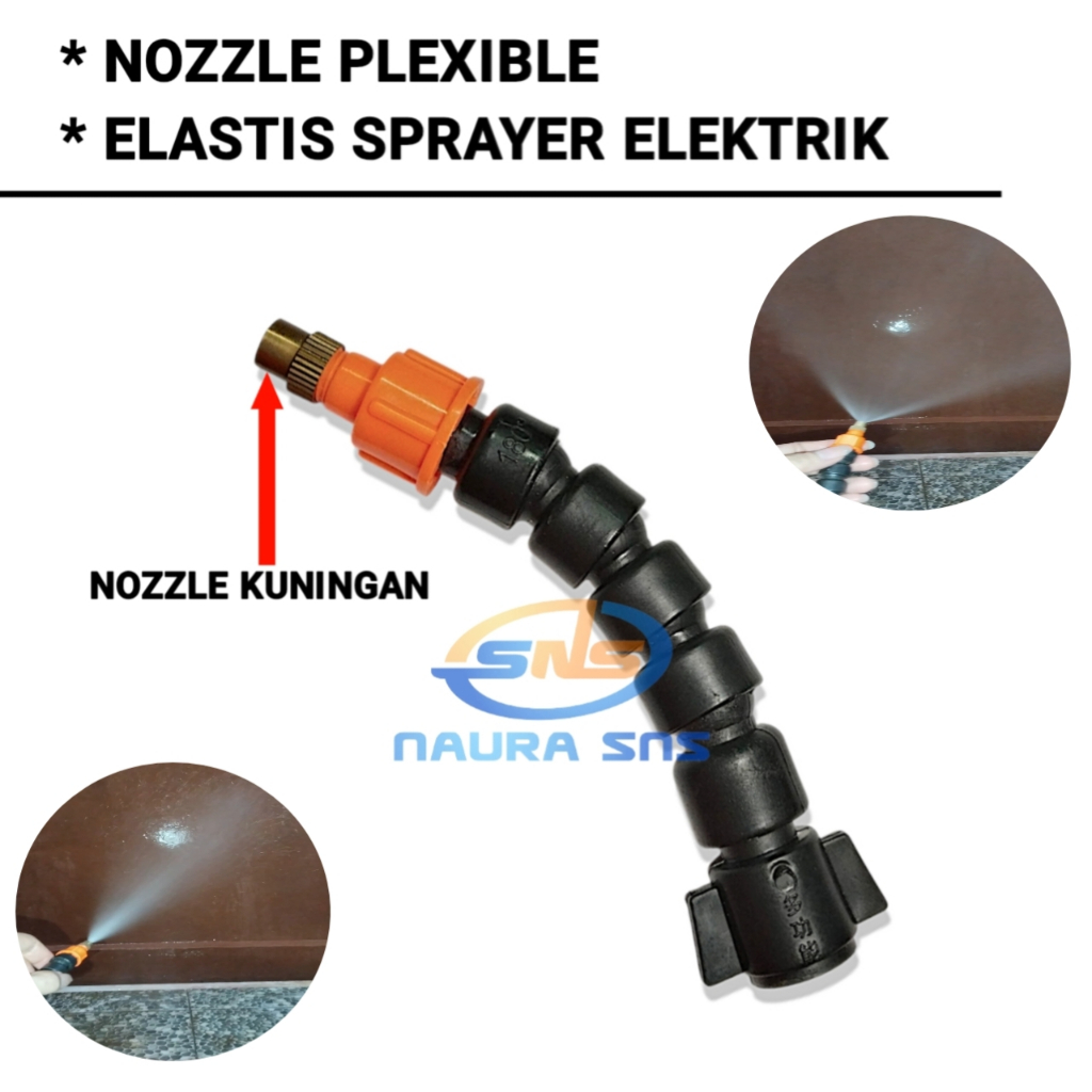 NOZZLE / NOZZLE PLEXIBLE KUNINGAN / ELASTIS SPRAYER ELEKTRIK / KNAPSAK