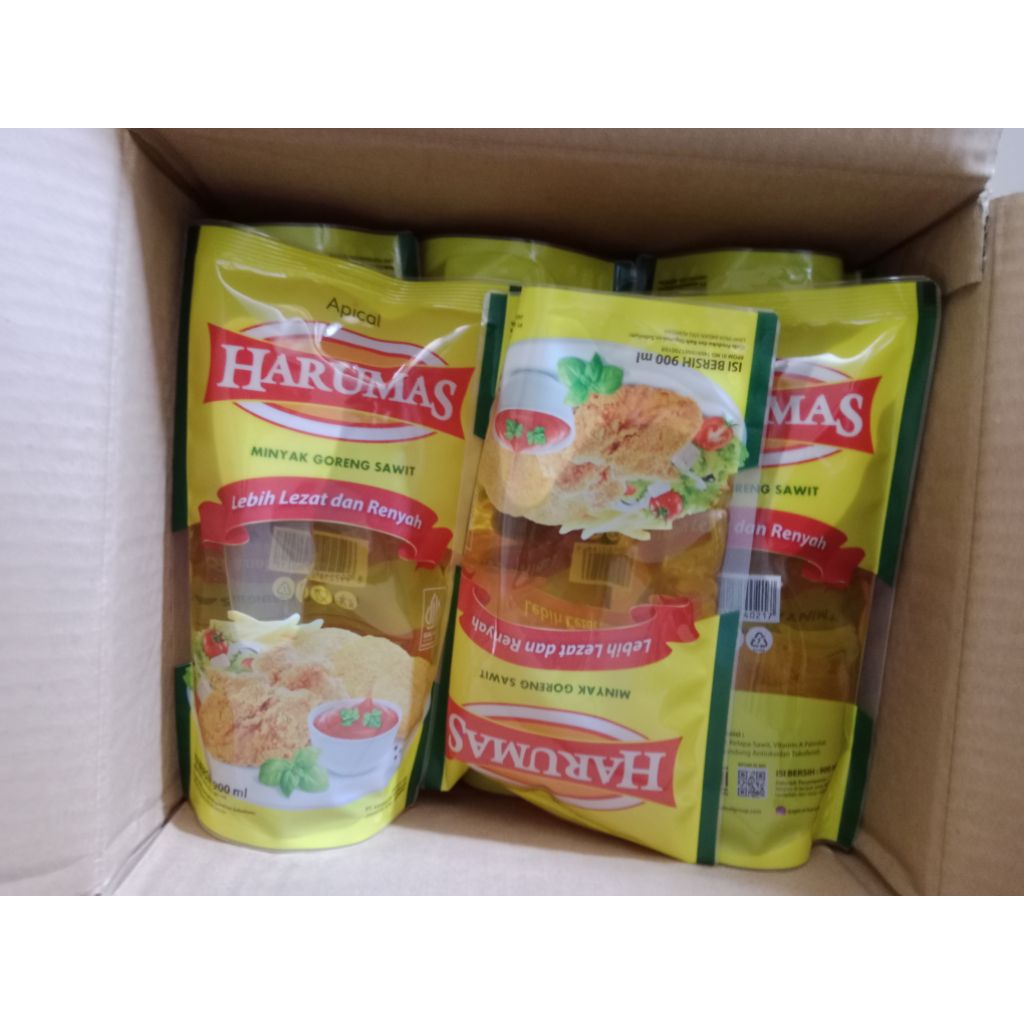 

Minyak Goreng HARUMAS 1 Karton isi 12 Pcs x 900 ml