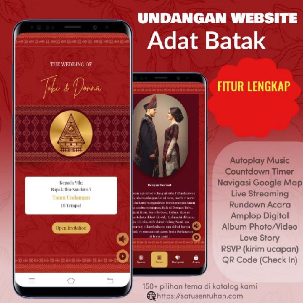 Undangan Website Pernikahan Adat Batak