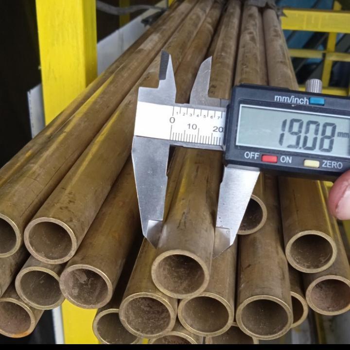 pipa kuningan od 19mm tebal 1.8mm panjang 80 cm