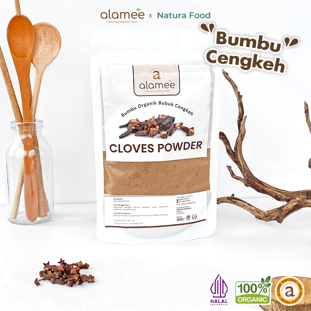

ALAMEE Cengkeh Bubuk Bumbu Dapur Instan Clove Powder Ground Spice Asli Seasoning Organik 100 Gram