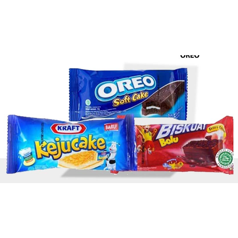 

Oreo Soft Cake / Keju Cake / Biskuat Bolu isi 12 PCS