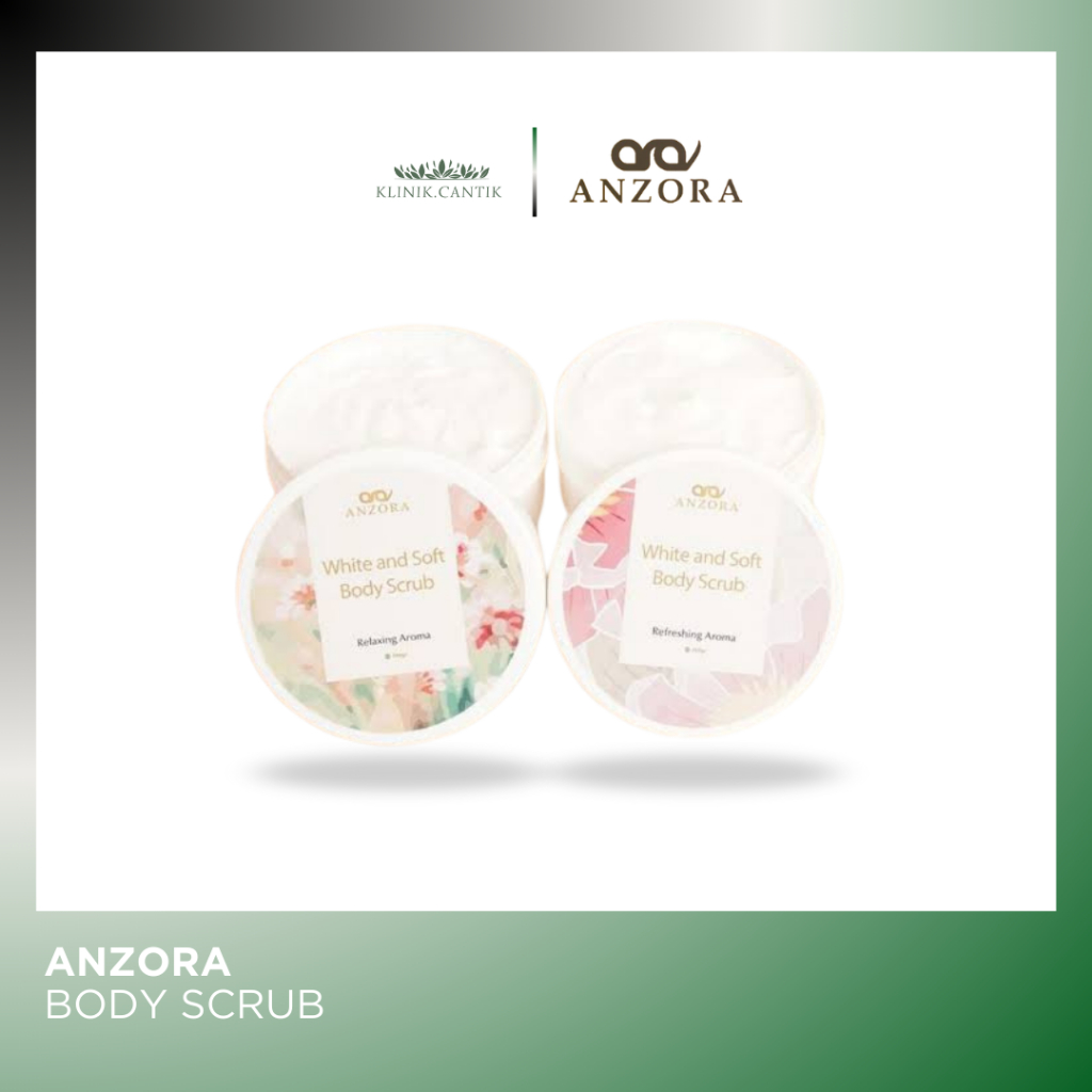 ANZORA WHITE AND BODY SCRUB - RELAXING AROMA - REFRESING AROMA - ANZORA SKINCARE