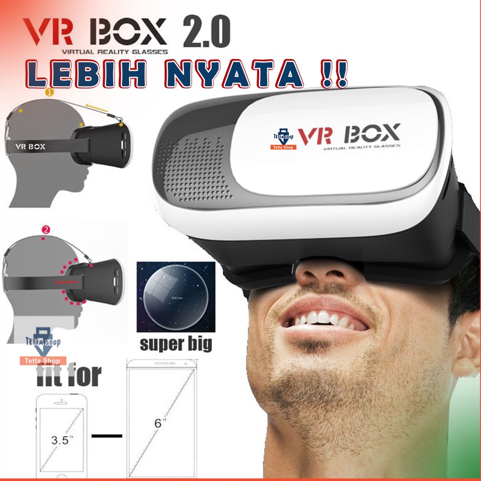 KODE Y76Y Vr Box Generasi Ke 2 Bioskop Mini Video 36 Virtual Reality