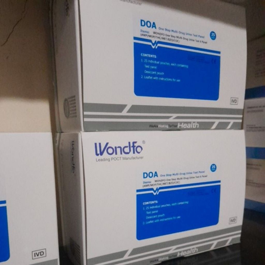 alat tes drug/narkoba-7 parameter merk wondfo k2 isi 25 tes