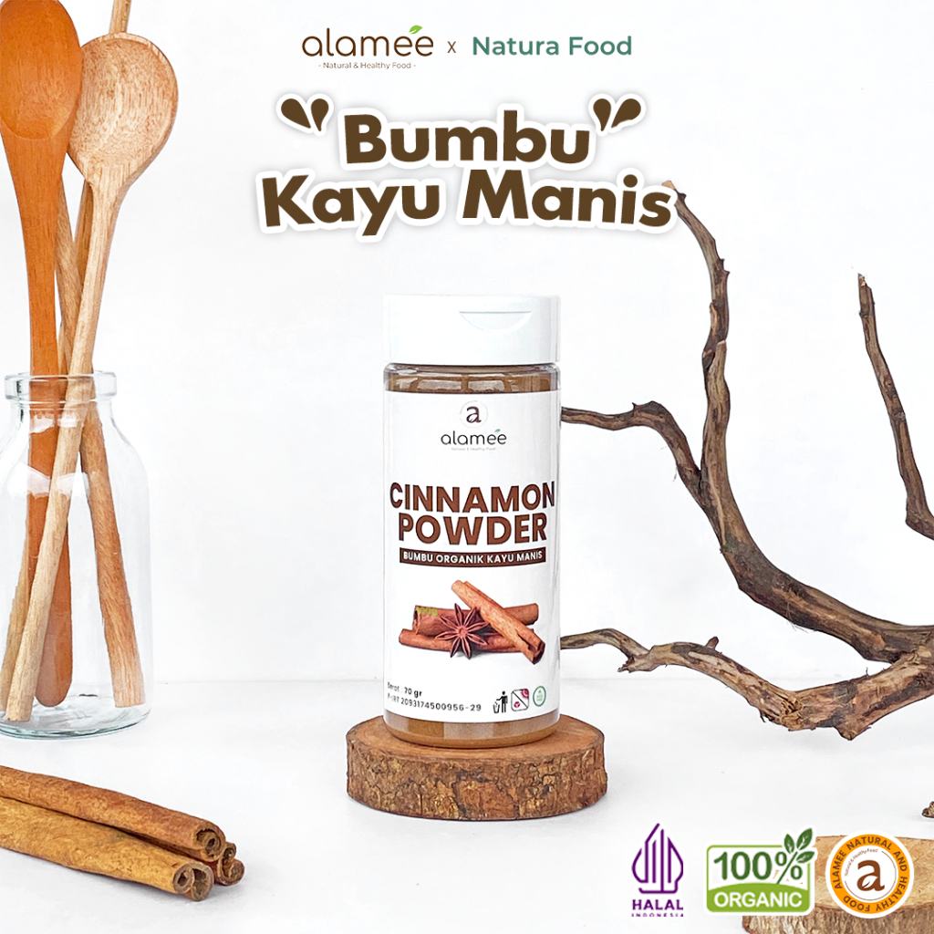 

ALAMEE Bubuk Kayu Manis Bumbu Dapur Cinnamon Powder kayumanis Seasoning Organik Tabur