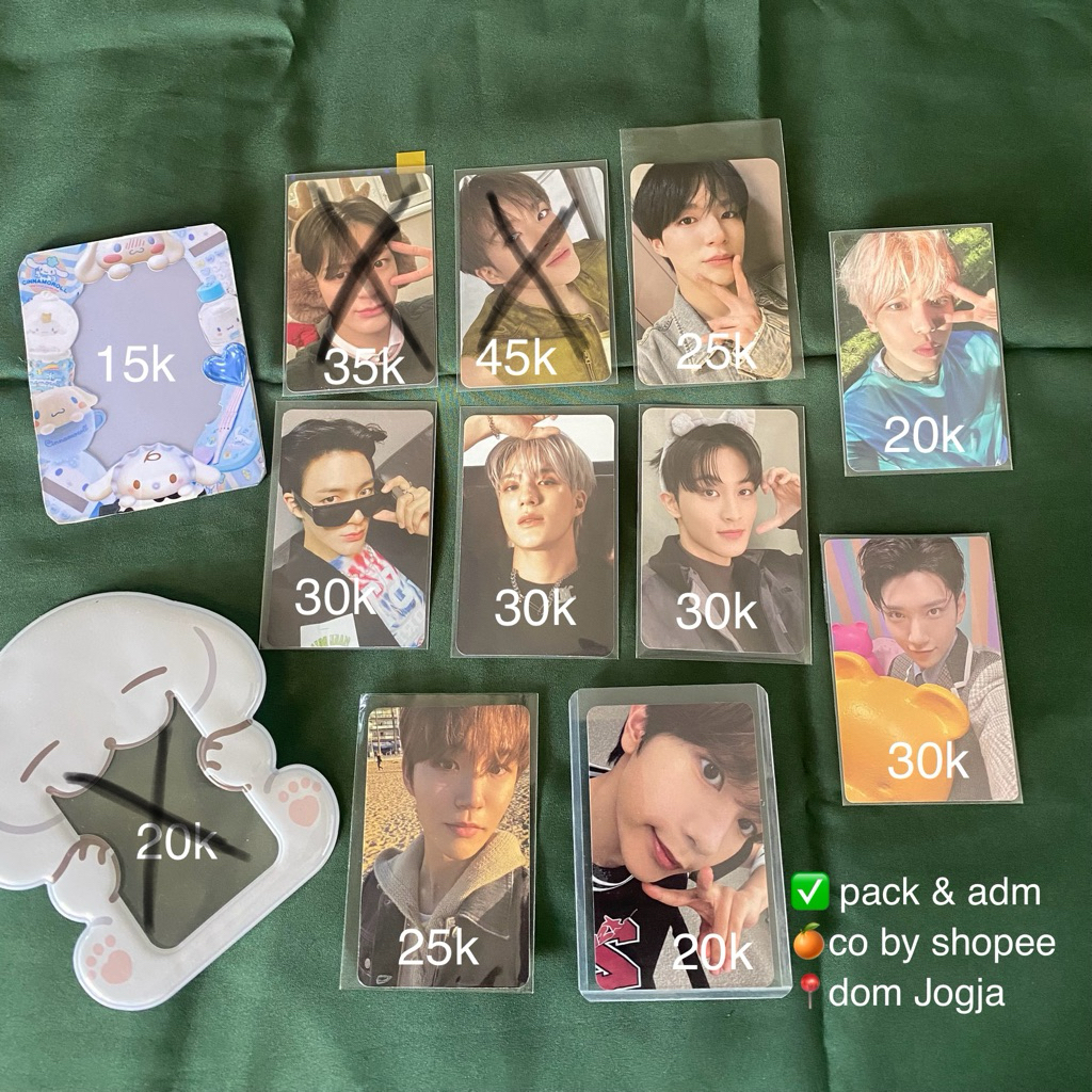 [get freebies] PHOTOCARD OFFICIAL NCT DREAM NCT WISH JENO MARK SION JAEHEE RYO JOSHUA SEVENTEEN