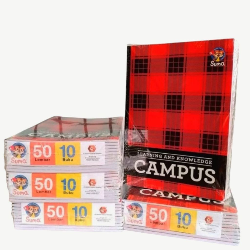 

buku tulis campus suma ukuran boxy campus panjang 50 lembar 10 buku