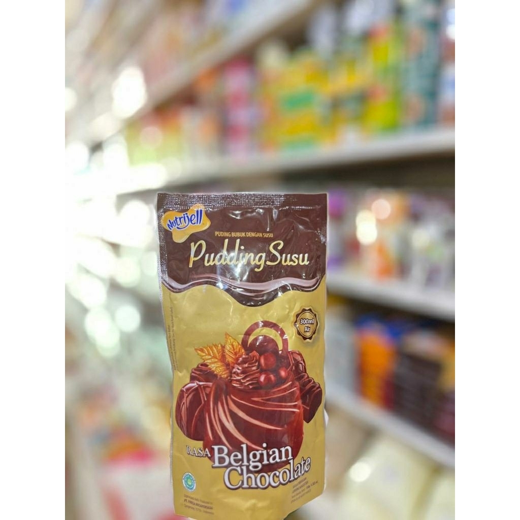 

Nutrijell Pudding Susu Belgian Chocolate /Puding susu coklat / Pudiing coklat / Belgian Chocolate 130gr