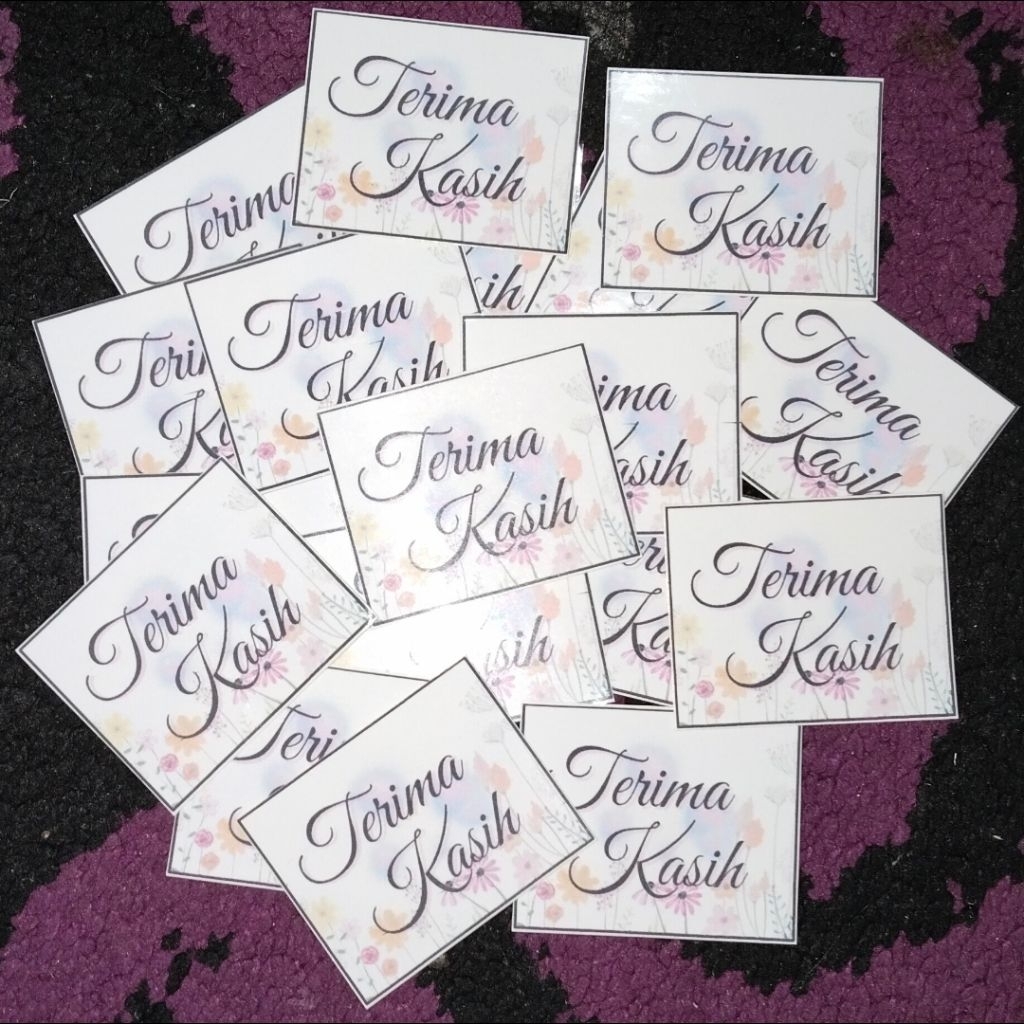 

Stiker Undangan / Stiker Terima kasih / Stiker Kopi