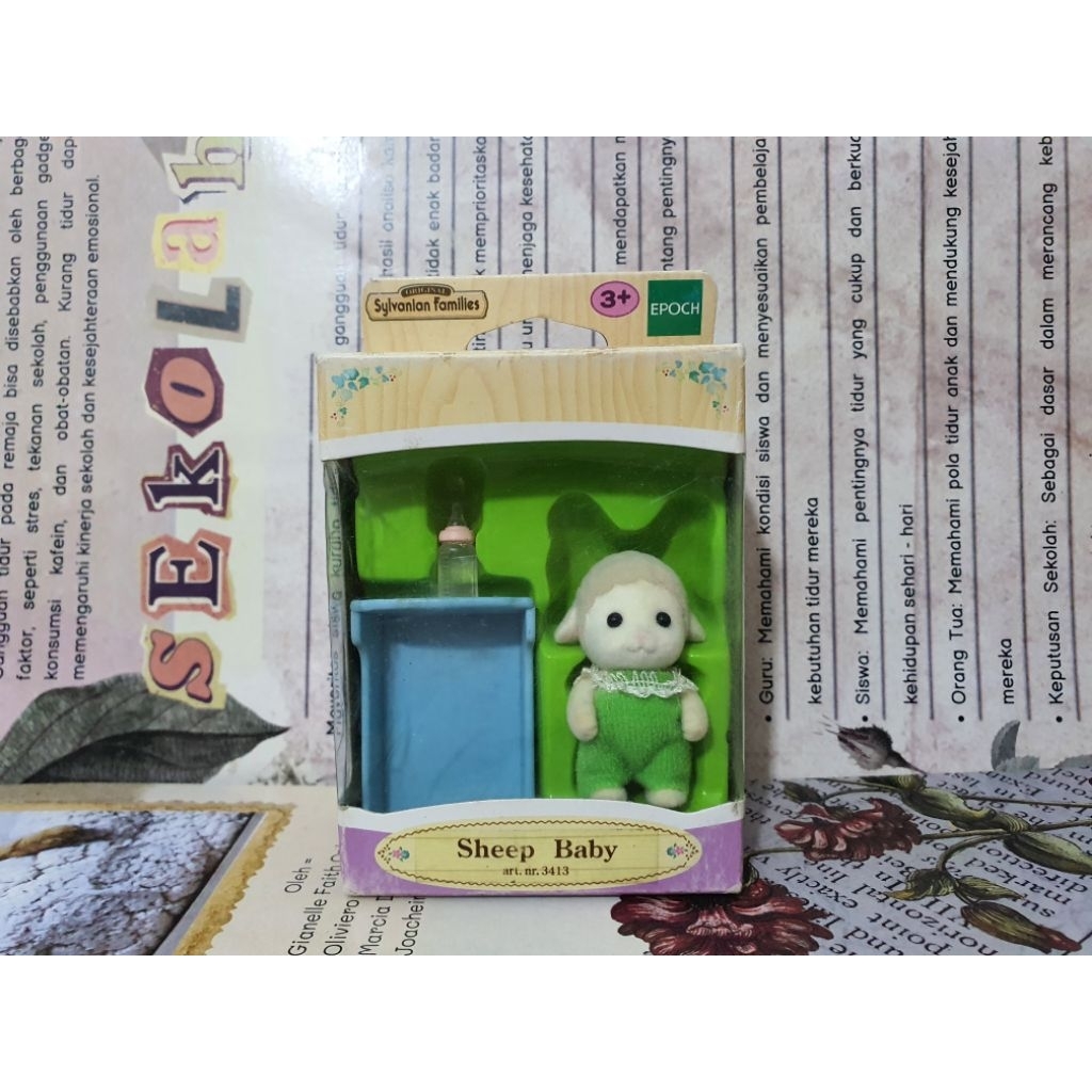 Sylvanian Families Rare - Sheep Baby (Preloved)