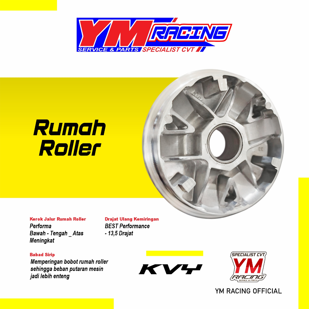 RUMAH ROLLER BEAT KARBU BUBUTAN / RUMAH ROLLER RACING SCOOPY KARBU [ RUMAH ROLLER BIG PULLEY SPACI K
