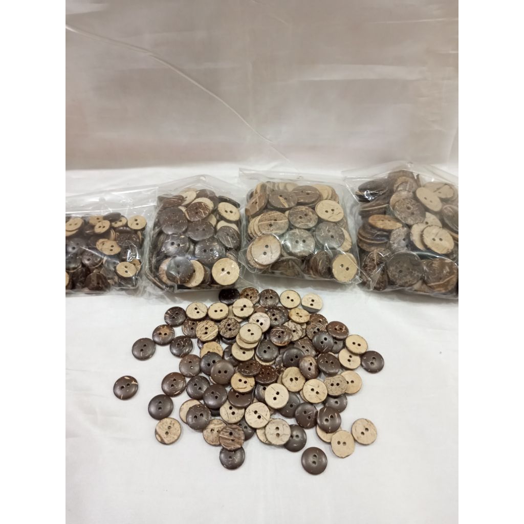 [isi 100 Pcs]Kancing Batok Pernis/Kancing Batok Glossy/Kancing Batok Kelapa