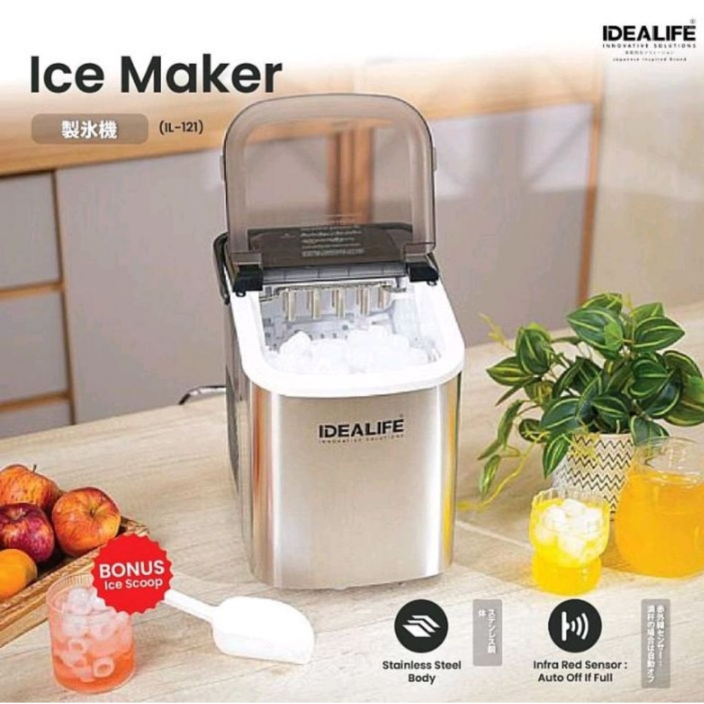 IDEALIFE ICE MAKER/PEMBUAT ES BATU IL-121