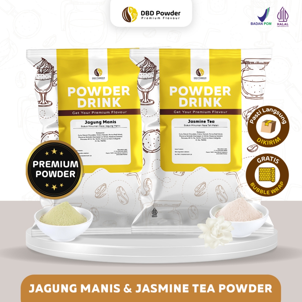 

Paket Bundling - Bubuk Minuman Jagung Manis + Bubuk Minuman Jasmine Tea 1kg