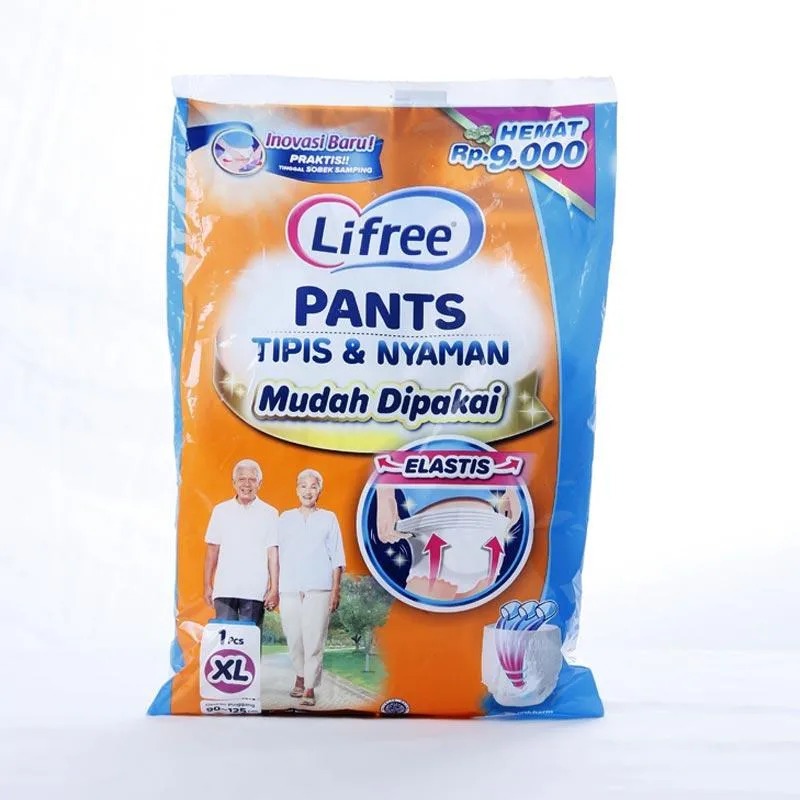 Pampers Celana Dewasa Adult Pants Diapers LIFREE Rencengan M L XL