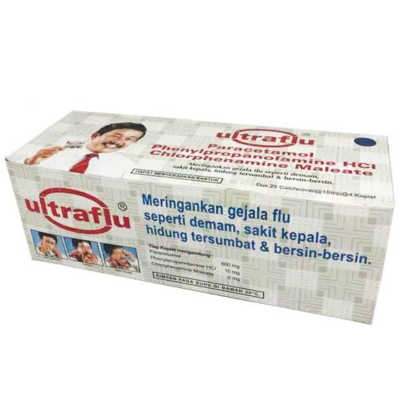 ULTRAFLU 4 TABLET | DEMAM | SAKIT KEPALA | HIDUNG TERSUMBAT | BERSIN | ECER | GROSIR
